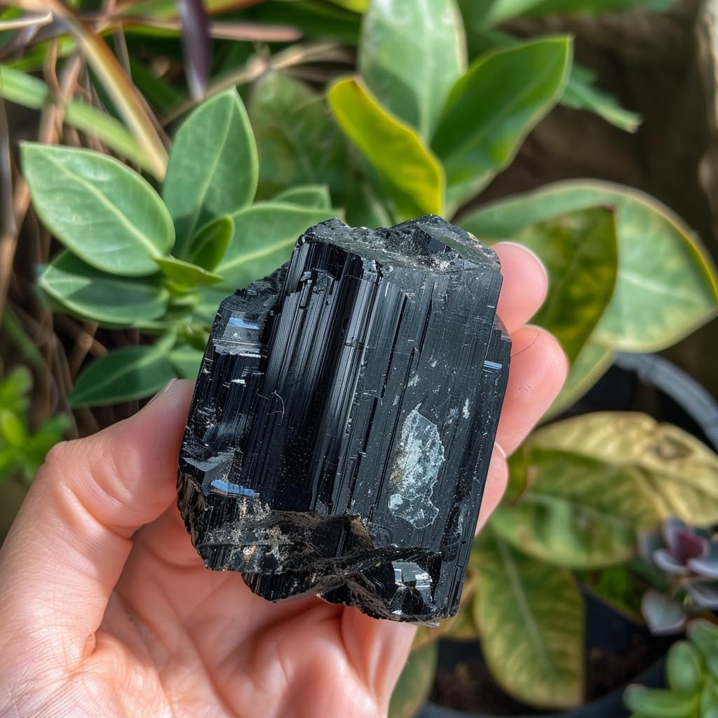 2 lb Black Tourmaline Bulk Raw Crystals and Healing Stones for Tumbling, Wire Wrapping, Wicca Reiki,Meditation