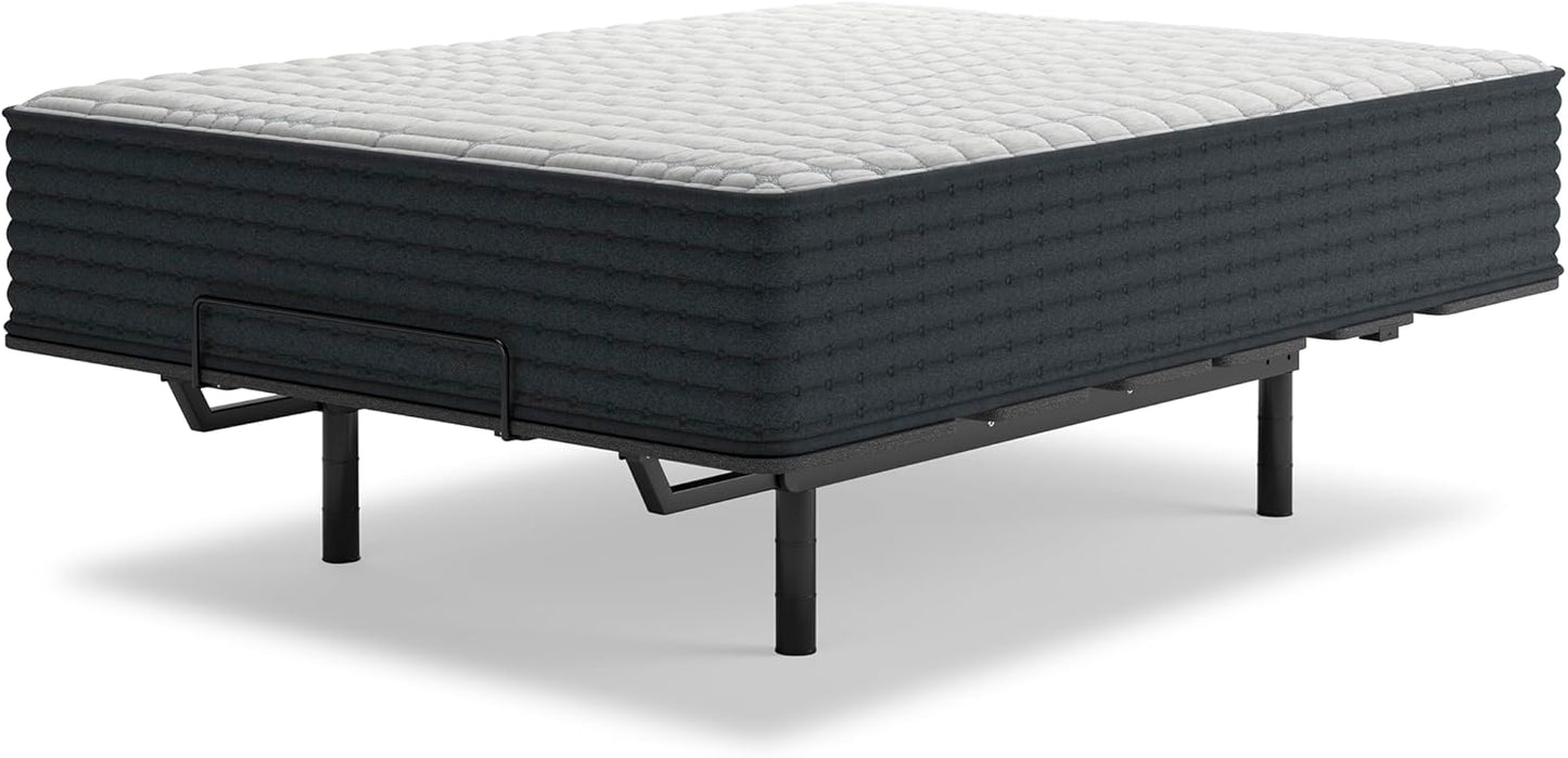 Signature Design by Ashley Hybrid 1300 13 Inch Plush Gel Memory Foam Mattress with Edge Support for Pressure Relief, California King, Fiberglass Free, Mattress in A Box