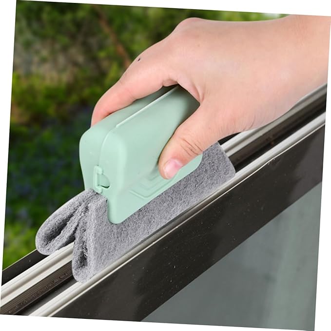 Angoily 3pcs Window Groove Cleaning Brush Set with Flexible Soft Bristles for Precision Cleaning of Narrow Gaps Crevices and Sliding Door Tracks Multipurpose Household Scrubber Tool for