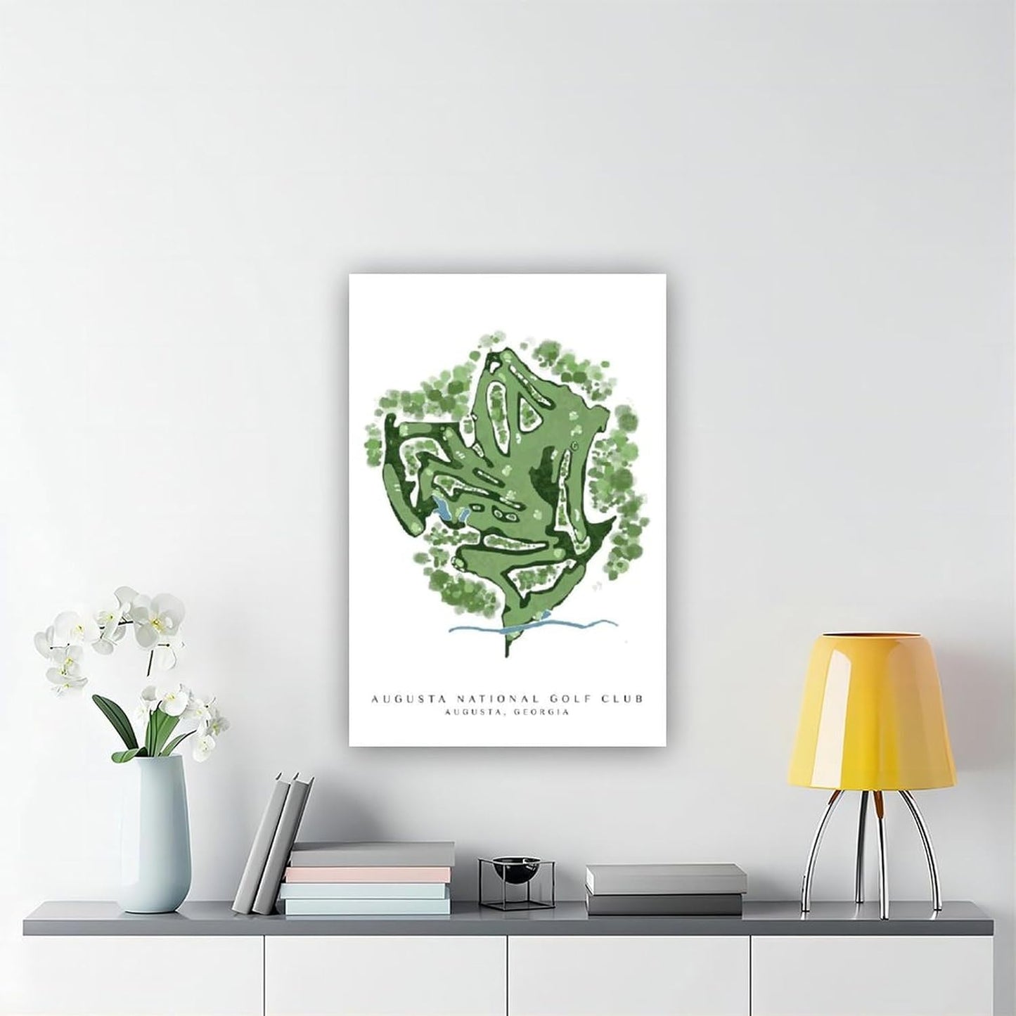 9W Golf Course Poster Green Scenery Decoration Wall Art for Office Living Room Unframe-style 16x24inch(40x60cm)
