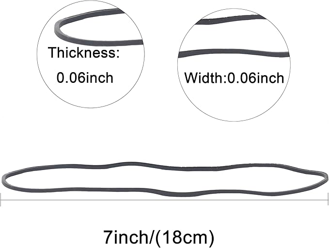 Rubber Bands Garbage Can Bands Elastic Large Size #117A 200Pcs Trash Can Rubber Bands Black Elastics Bands 7inch For Office Supplies Home