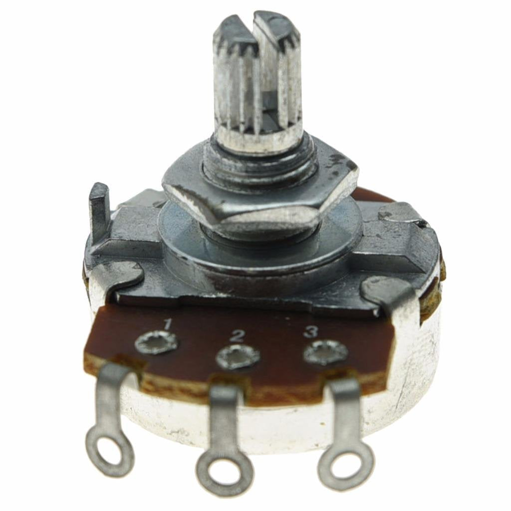 Dopro 5Pcs Linear Guitar Pots Volume 500K Electric Guitar Large Pots 24Mm Base With Short Split Shaft Guitar Potentiometer B500K