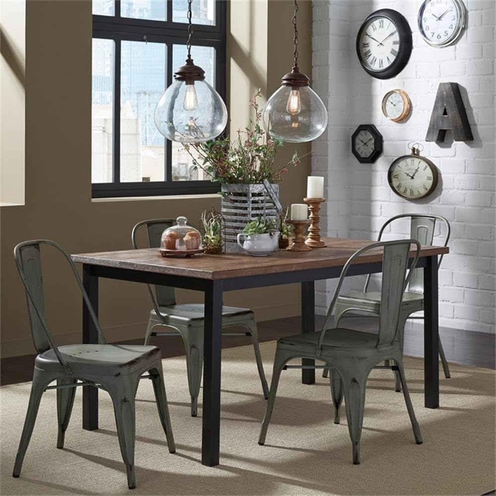 LIBERTY FURNITURE INDUSTRIES, INC. Bow Back Side Chair - Green-Set of 2