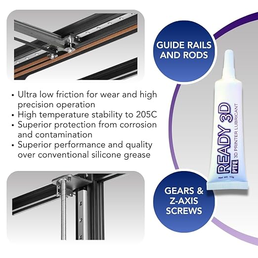 Printer High Quality Build Plate Cleaner, Non-Toxic, No Odor, Easy Clean, Rinse-Free Formula, Includes 12"x12" Microfiber Cleaning Towel (Build Plate Cleaner and PTFE 3D Printer Lubricant)