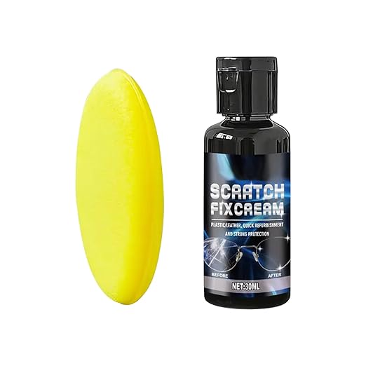 Glasses Scratch Repair Kit – Liquid Lens Polishing Solution, Scratch Removal Cleaner with Sponge, Optical Restoration Compound | for Sunglasses, Eyeglasses, Phone, Watch, Camera, Window, Screen