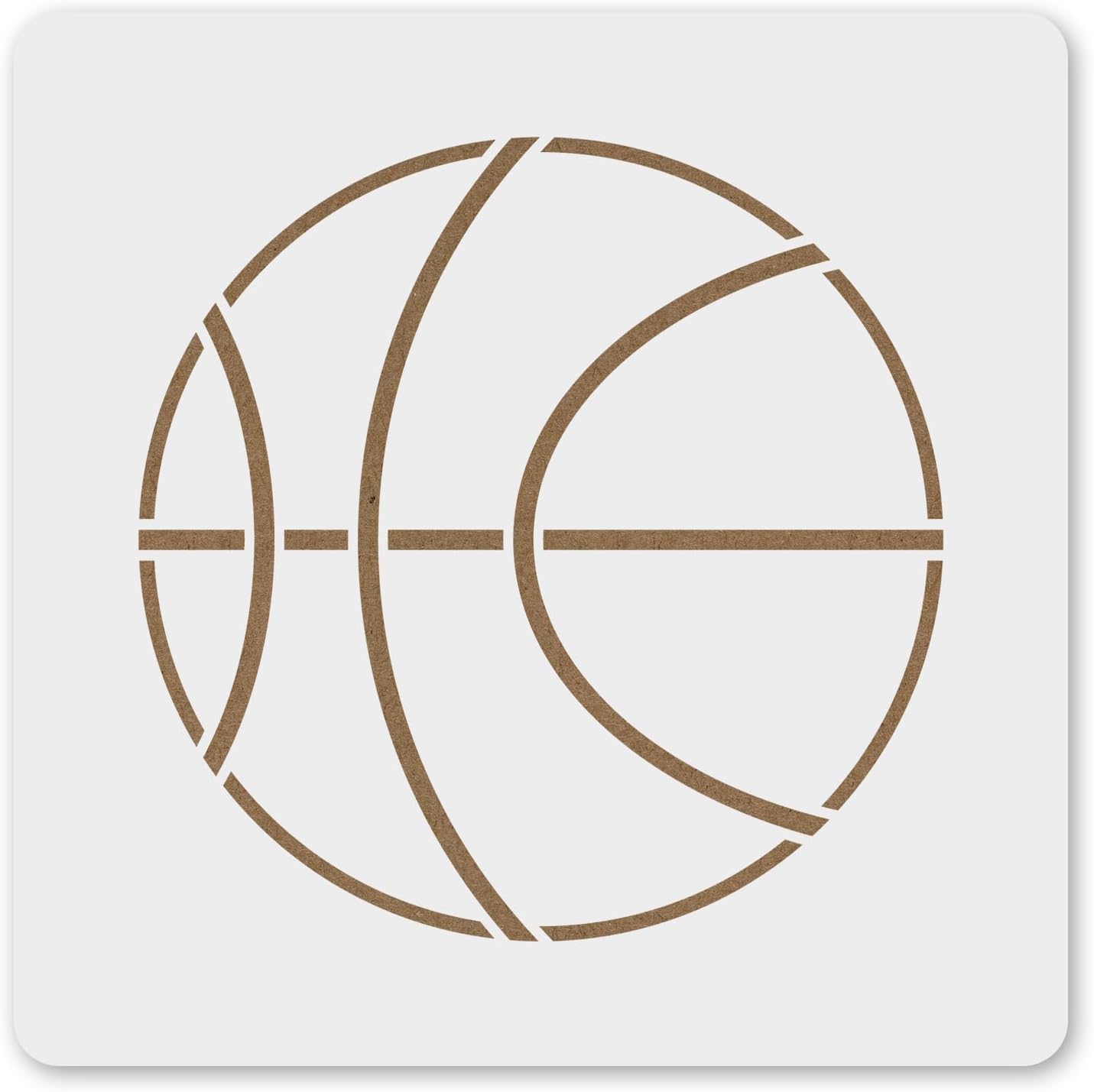 MAGJUCHE Basketball Stencil 12 Inches, Reusable Sport Stencil for Painting DIY Crafts Decor