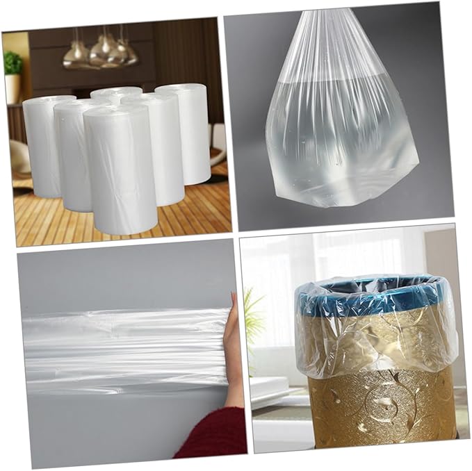 6 Rolls Thickened Trash Bags for Kitchen and Bathroom Large Garbage Can Liners for Home Use Leak-resistant Disposable Trash Can Bags