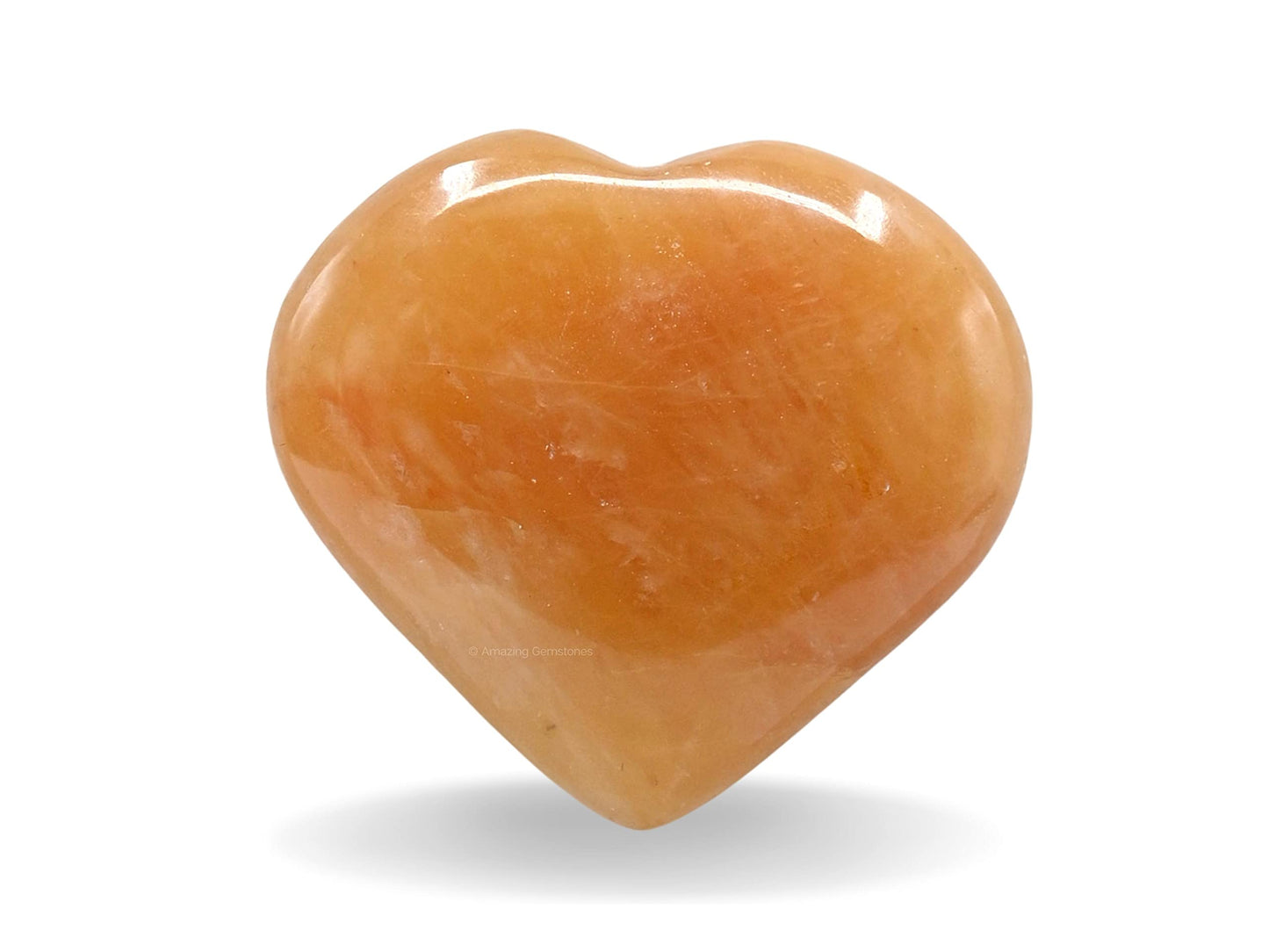 Amazing Gemstone Red Aventurine Crystal Heart Palm Stone - Pocket Massage Worry Stone for Natural Body Chakra Balancing, Reiki Healing and Crystal Grid