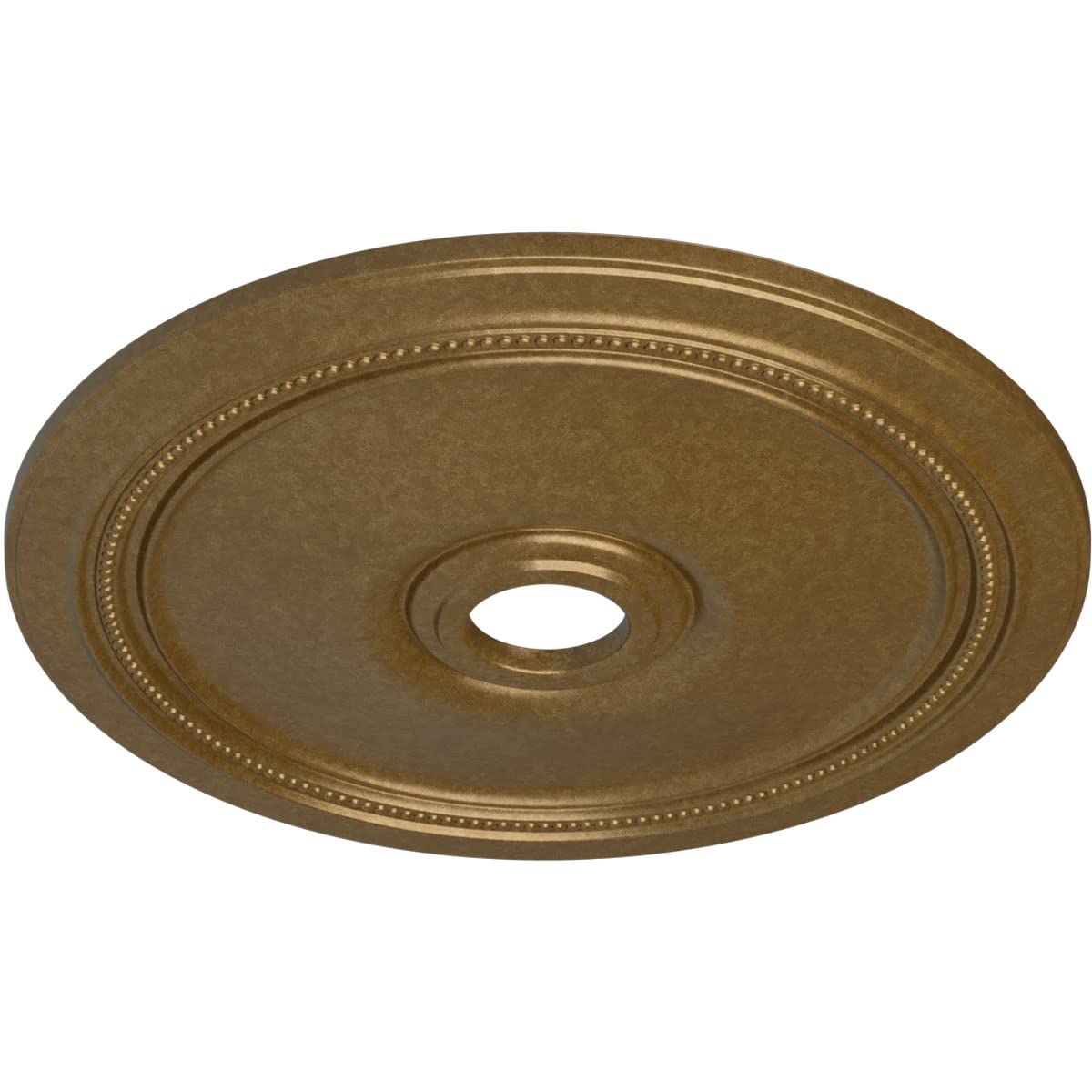 Ekena Millwork Cm24Dipas Diane Ceiling Medallion, 24Od X 3 5/8Id X 1 1/4P (Fits Canopies Up To 6 1/4), Hand-Painted Pale Gold