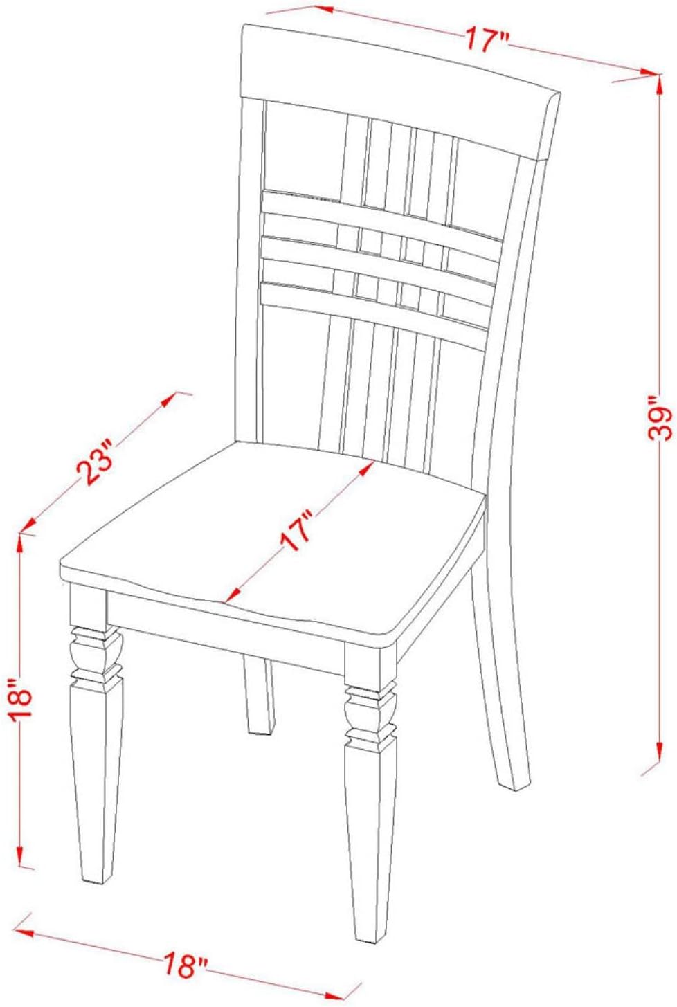 East West Furniture ANLG3-LWH-W 3 Piece Dining Table Set for Small Spaces Contains a Round Kitchen Table with Pedestal and 2 Dining Chairs, 36x36 Inch, Linen White
