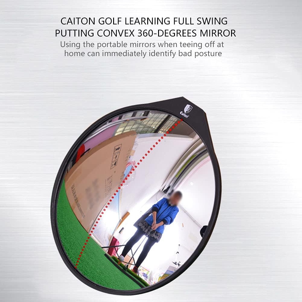 VGEBY Training Mirror, Adjustable Angle Convex Swing Trainer Practice Acrylic Stainless Stand Mirror Stuff Swing Mirror