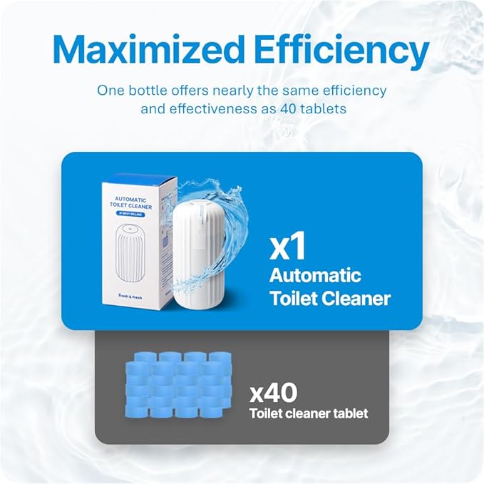 Fresh & Fresh Automatic Toilet Bowl Cleaners (Sunset Orange) - 8 Bottles(UPTO 2500 FLUSHES/Bottle), Commercial and Residential Toilet Cleaner 3-4 MONTH Lasting Toilet Bowl Cleaner Bottle