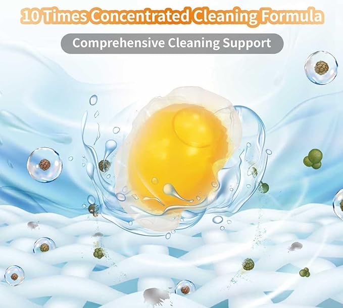 Laundry Detergent Pods for Sensitive Skin – 7 Enzymes Deep Stain Removal, Plant-Based, Chemical-Free, Eco-Friendly Water-Soluble Wrap, Hypoallergenic, 50 Count
