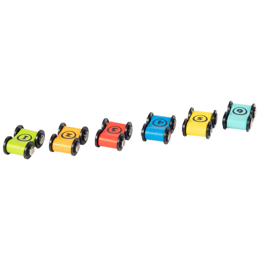Fat Brain Toys Zigzag Racetrack - Number-Learning Car Tower for Preschoolers