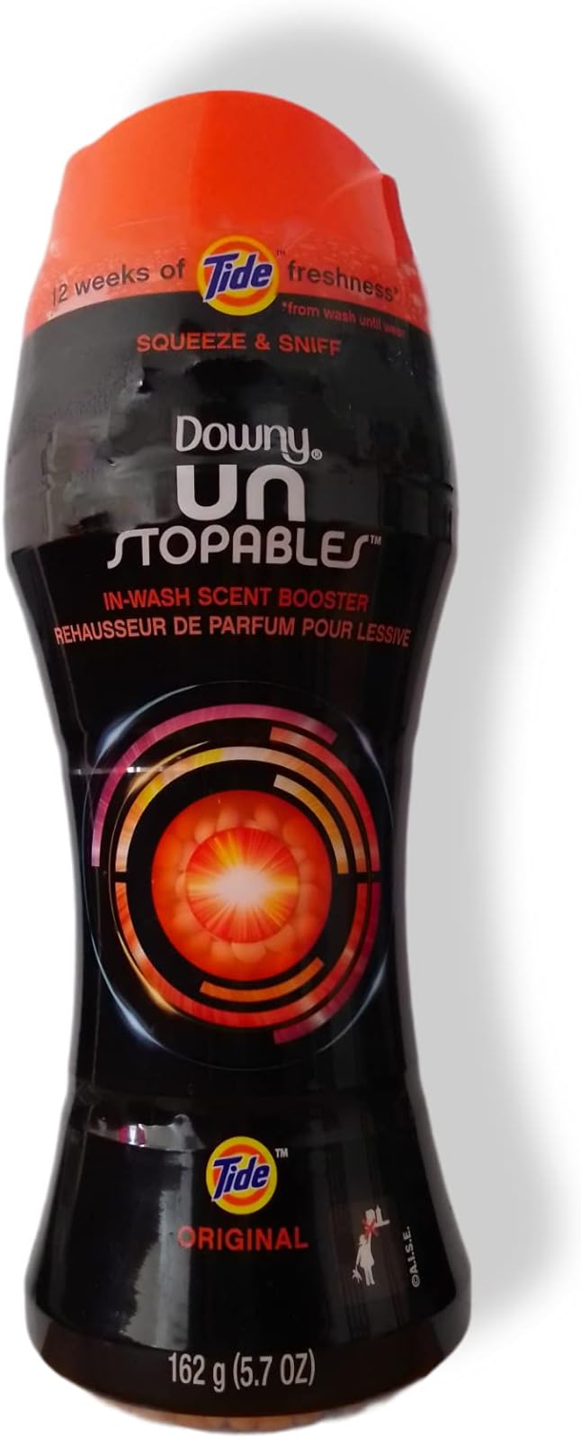 Downy Unstopables in-Wash Scent Booster - Tide Original Scent - Net Wt. 5.7 OZ (162 g) Per Bottle - One (1) Bottle