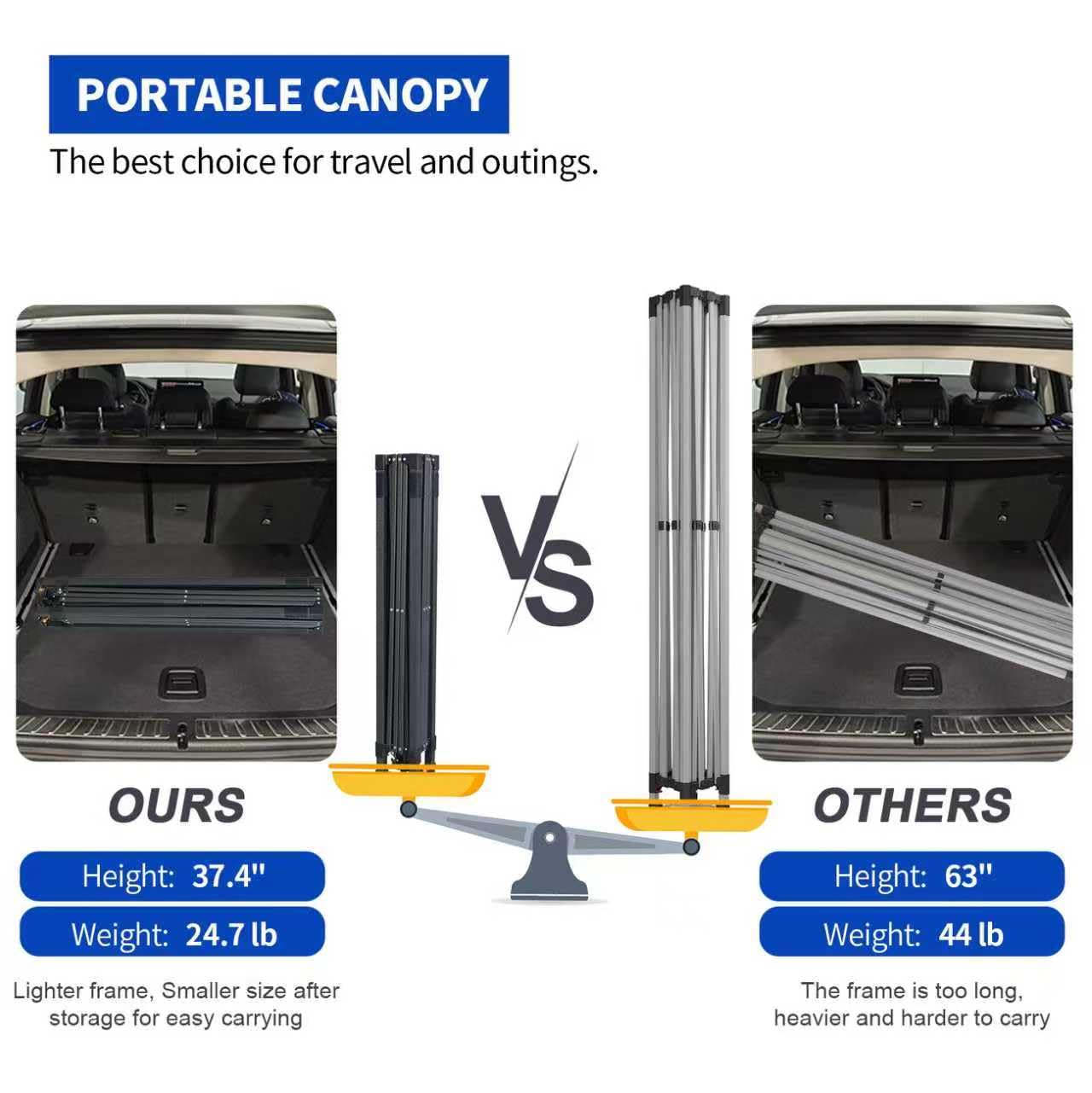 10x10 Pop Up Canopy Tent with 2 Sidewalls, Easy Up Canopy Outdoor Party Sun Shade Tent Portable Gazebo for Beach Camping Events with Carry Bag and 4 Sand Bags