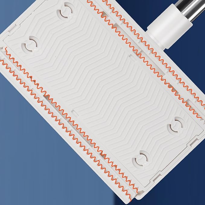 Dust Mop for Floor Cleaning, 4 Reusable Cloths, Wet and Dry Duster Broom for Hardwood Floors, Marble, Laminate, Tile, Concrete, Garage