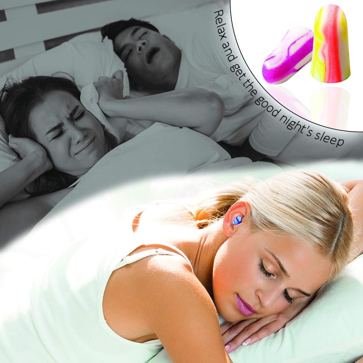 MOLDEX Soft Foam Earplugs 60 Pairs Maximum Protection 33dB Highest NRR Ear Plugs for Sleeping, Noise Cancelling, Snoring, Travel, Concert, Loud Noise, Swimming – Made in USA (Bottle Pack)