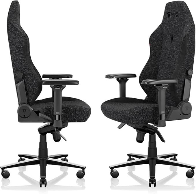 Secretlab Titan Evo Black3 Gaming Chair - Reclining, Ergonomic & Heavy Duty Computer Chair with 4D Armrests, Magnetic Head Pillow & Lumbar Support - Big and Tall Up to 395 lbs - Black - Fabric