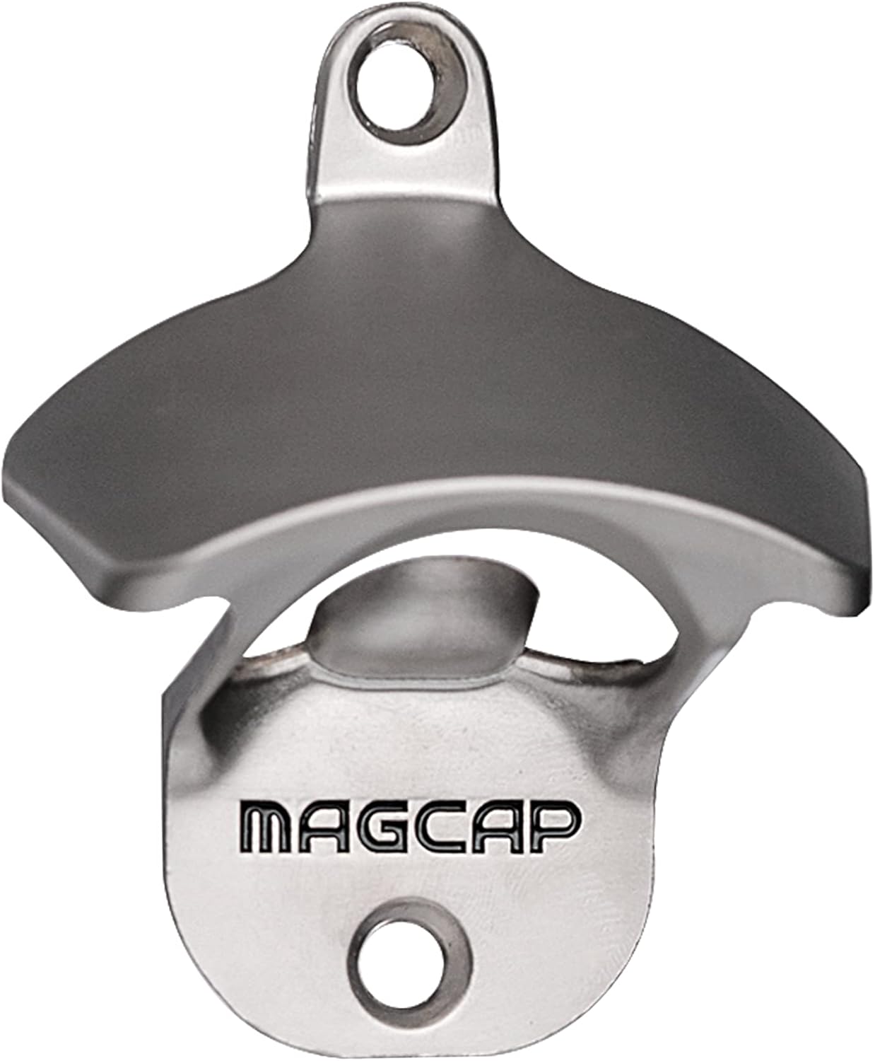 Outdoor Bottle Opener Wall Mounted - Style Magnetic Beer Bottle Opener that Catches Caps - Easy to Install and Incredibly Convenient