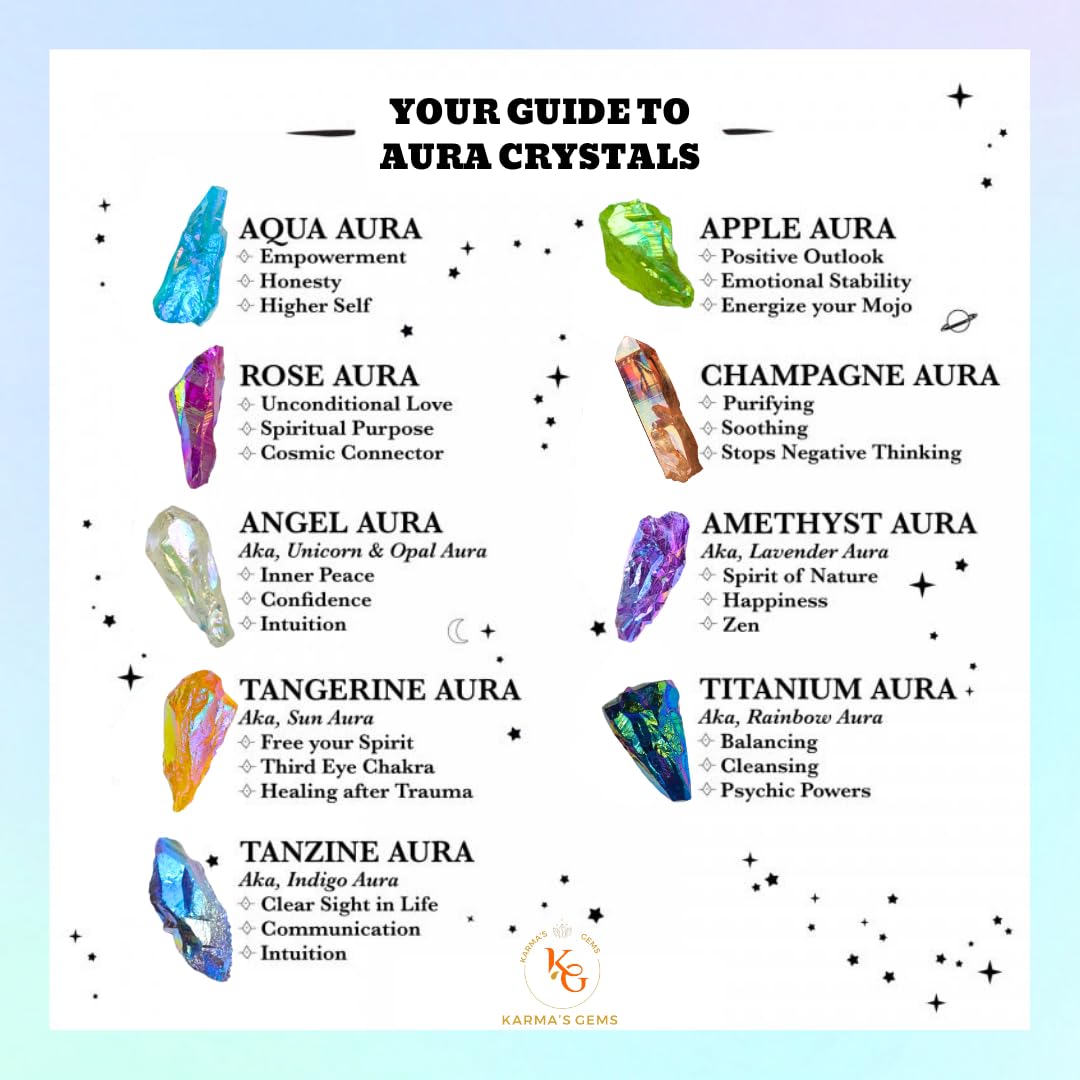 Crystals, Rocks, Jade, Crystals and Healing Stones, Witchcraft Supplies, Healing Crystals, Stones, Healing Stones, Rock Collection, Agate, Raw Stones (Titanium Aura Quartz, 2 Pcs)