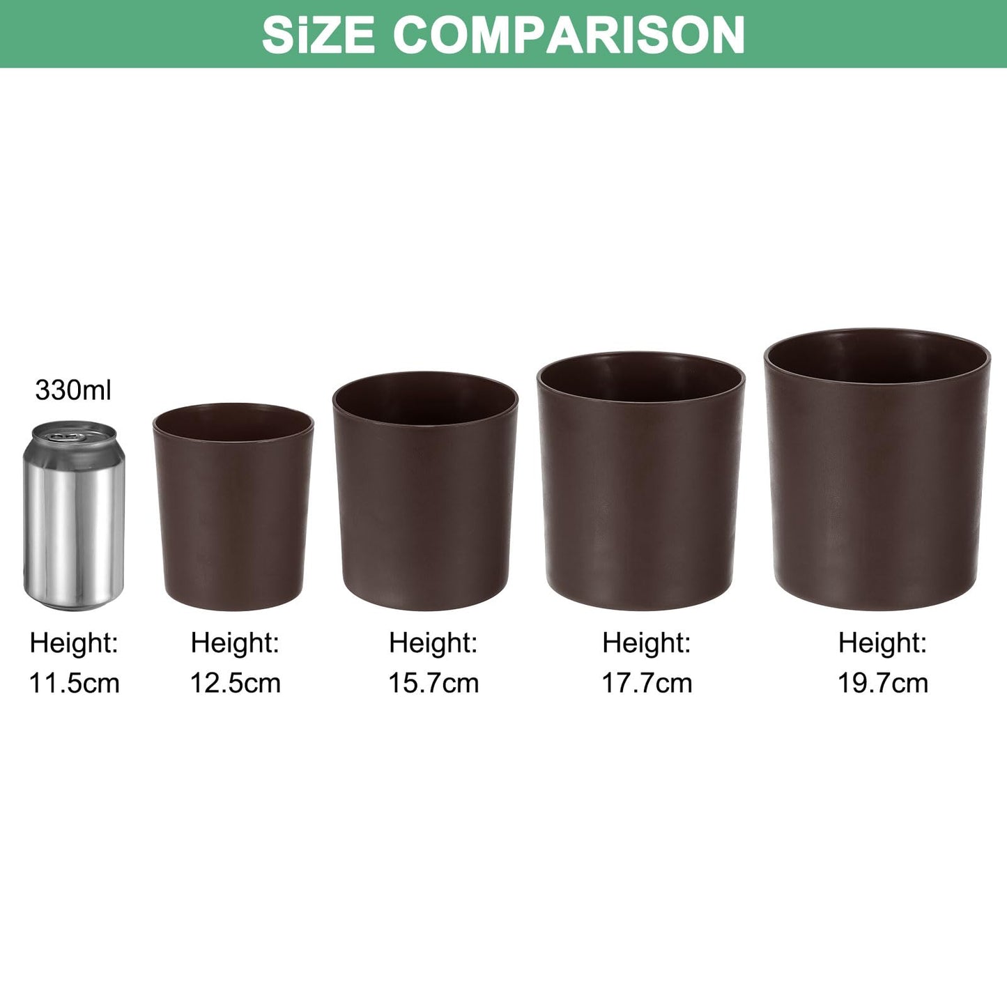 M METERXITY 1-Pack Plastic Plant Pot, 8 Inch Plastic Planter Round Flower Planter Containers Flower Pot for Indoor/Outdoor/Garden, Plant Holder [White]