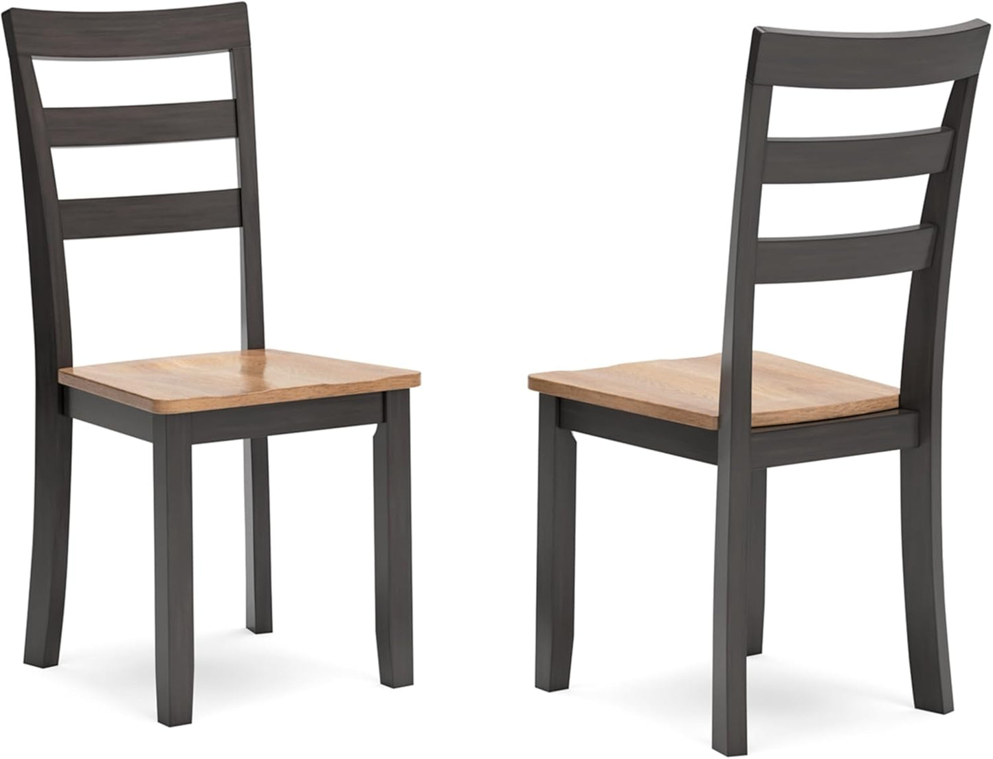 Signature Design by Ashley Gesthaven Solid Wood Frame Dining Chair, Set of 2, Natural/Brown