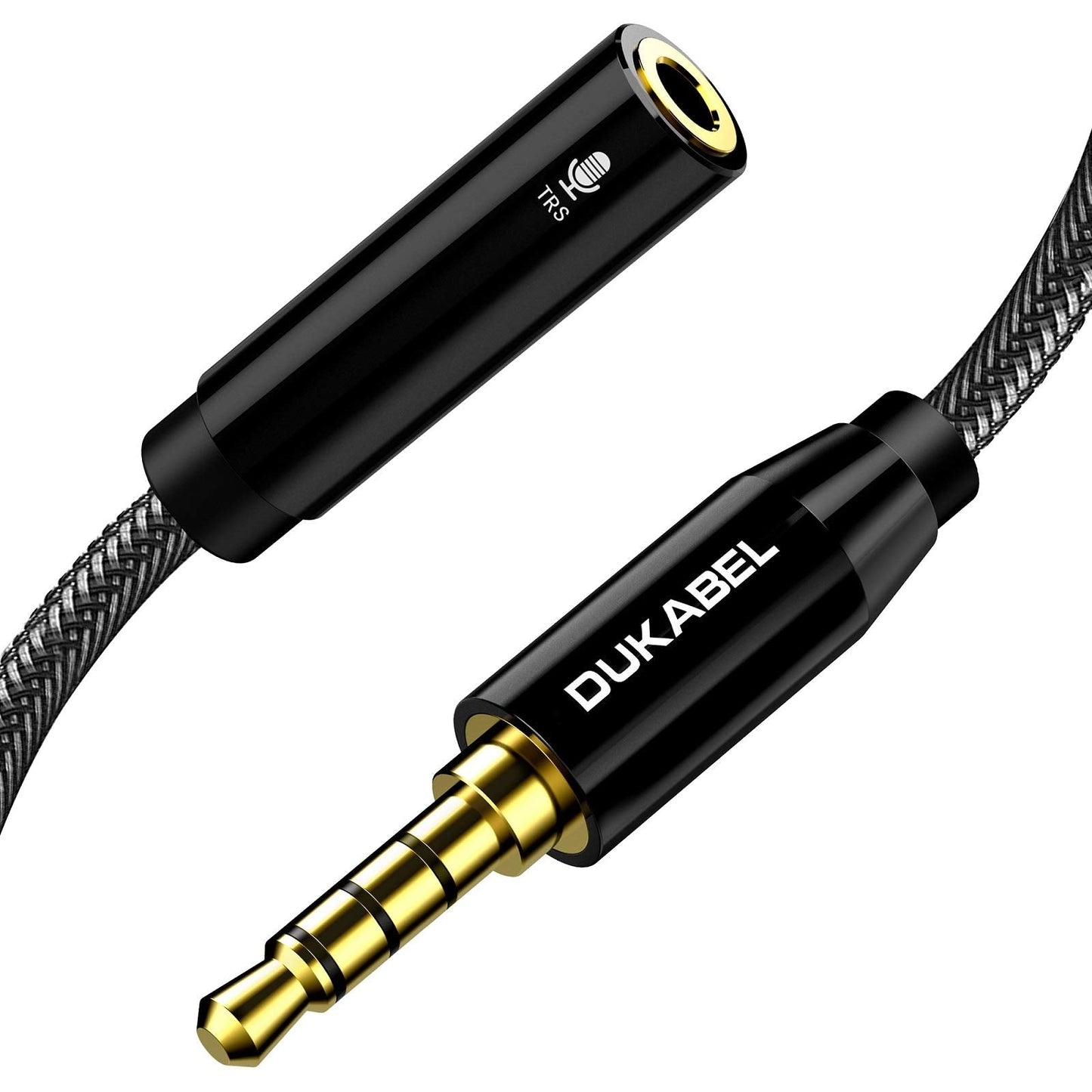DUKABEL DC4 3.5mm TRS to TRRS Adapter Cable, Microphone Audio Adapter, TRS Female to TRRS Male Converter for Smartphone, PS4, Tablet, Laptop -Like New