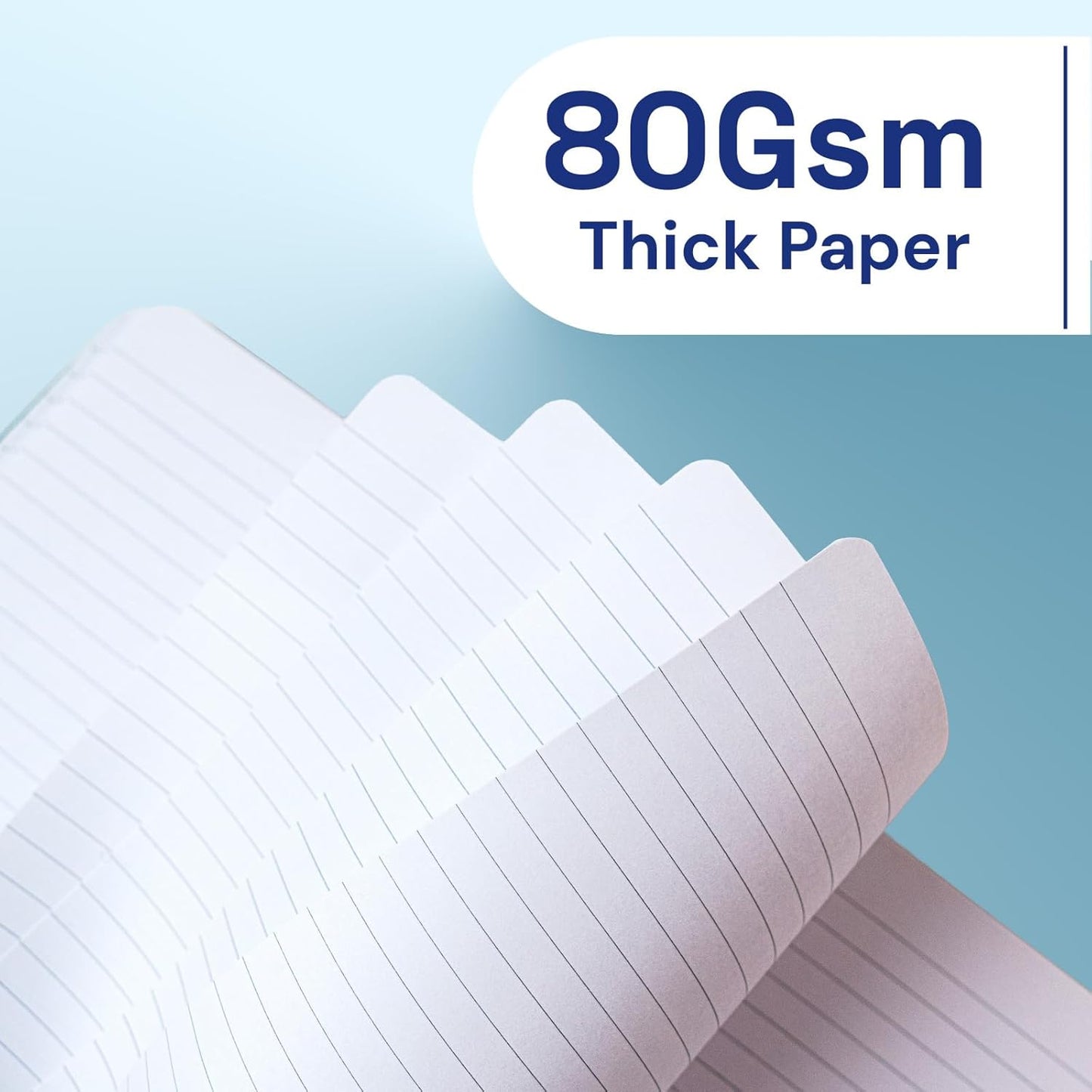 A5 Lined Journal Notebook, 7mm College Ruled Notepad, Journaling for Writing, Work, School, Travel and Note Taking, Hardcover 160 Pages (80 Sheets) 5.79 x 8.3 inches (Red)