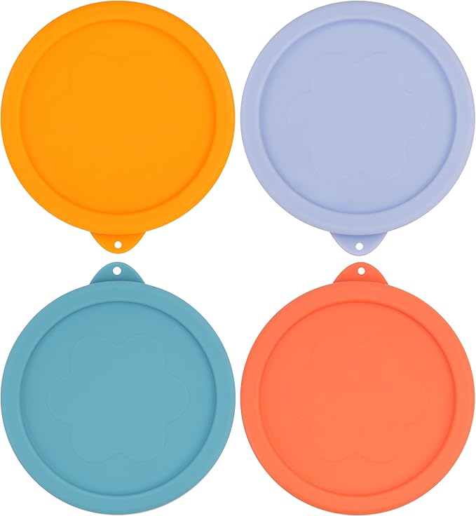 1 Cup Silicone Replacement Lids Storage Cover for Anchor Hocking Glass Bowls (Container not Included) 4 Pack Microwave, Dishwasher and Freezer Safe