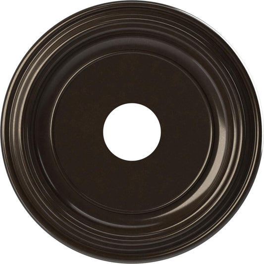 16Od X 3 1/2Id X 1 3/8P Traditional Thermoformed Pvc Ceiling Medallion (Fits Canopies Up To 9 1/2), Universal Metallic Rustic Mi