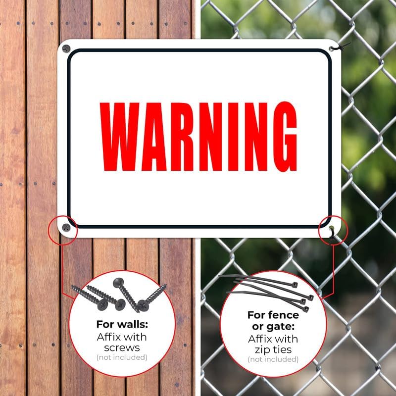 Keep Doorway Clear at All Times Sign - Premium Aluminum 8x12 inch, Sun-Proof & Rust-Free, Indoor Use for House