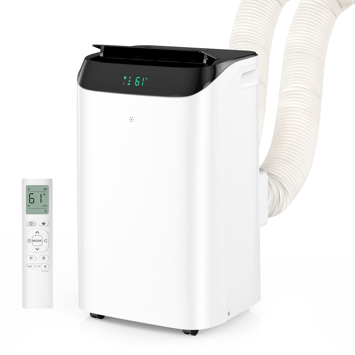 16,000 BTU Inverter Portable Air Conditioner with Remote, Free Stand Cooling Portable AC Unit for Room up to 800 sq.ft, with Deh