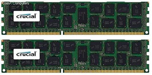Crucial 32GB Kit (16GBx2) DDR3/DDR3L-1600 MT/s (PC3-12800) DR x4 RDIMM Server Memory CT2K16G3ERSLD4160B / CT2C16G3ERSLD4160B-New