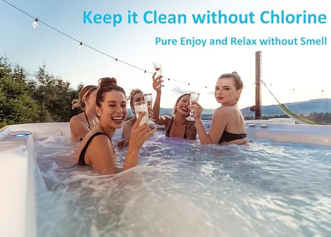 PROFELIZ 8 Pack Non Chlorine Shock Oxidizer for Hot Tubs, Chlorine-Free Spa Pool Shock Treatment, Quick Dissolving Oxidizing Water Clarifier, 2.75 lbs per Bottle