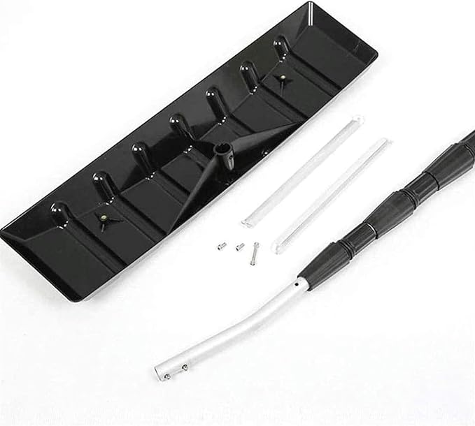 Adjustable 6.2-21ft Lightweight Aluminum Snow Rake - Portable Roof & Solar Panel Snow Removal Tool, Easy Clearing for Seniors