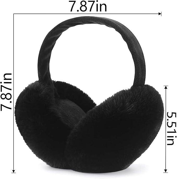 LCXSHYE Winter Ear muffs Faux Fur Warm Earmuffs Cute Foldable Outdoor Ear Warmers For Women Girls