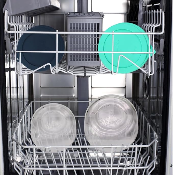 Sophico Silicone Storage Cover Rectangle Lids Replacement for Anchor Hocking and Pyrex Glass Bowls（2cup、4cup）