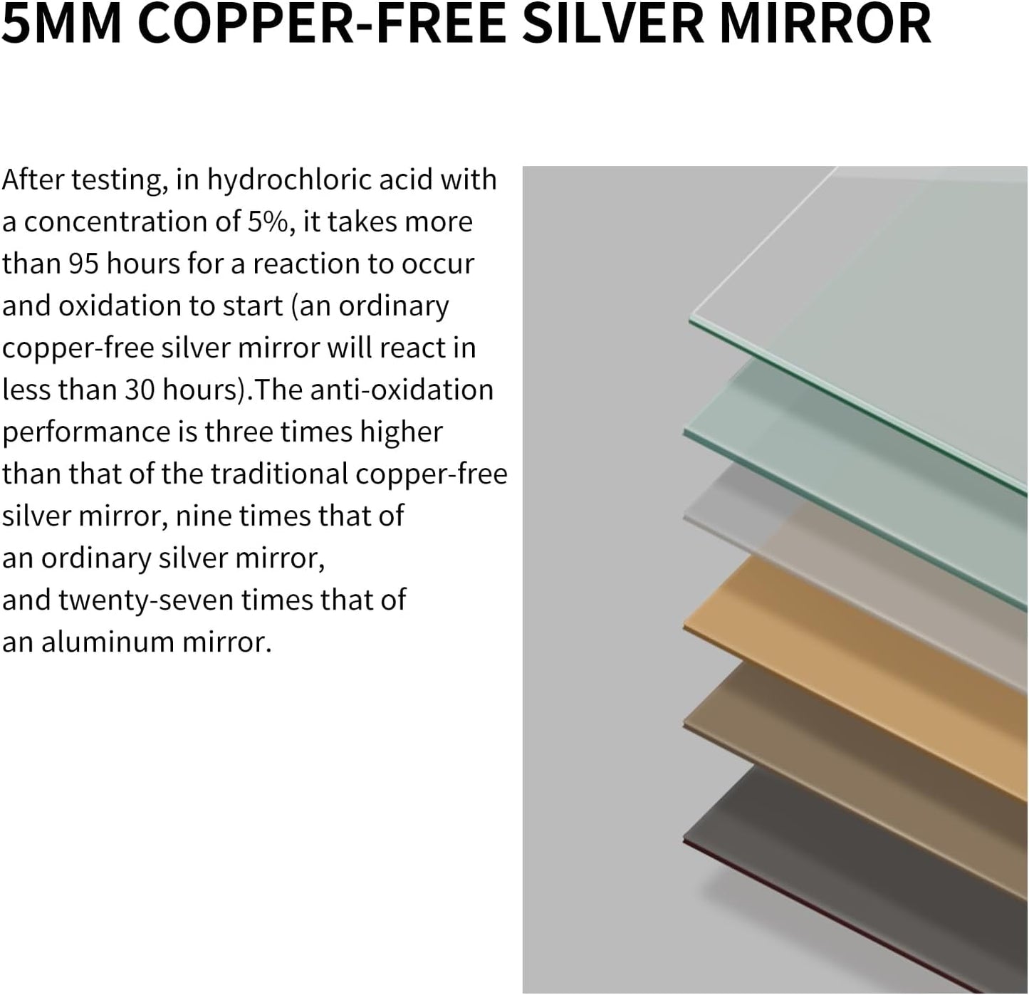 Golden Bathroom Mirror for Wall, Rectangle Mirrors with Metal Frame, Modern Vanity Wall Mirror Decor for Entryway Hangs, Bathroom Living Room Horizontal or Vertical(Golden, 36" L x 30" W)
