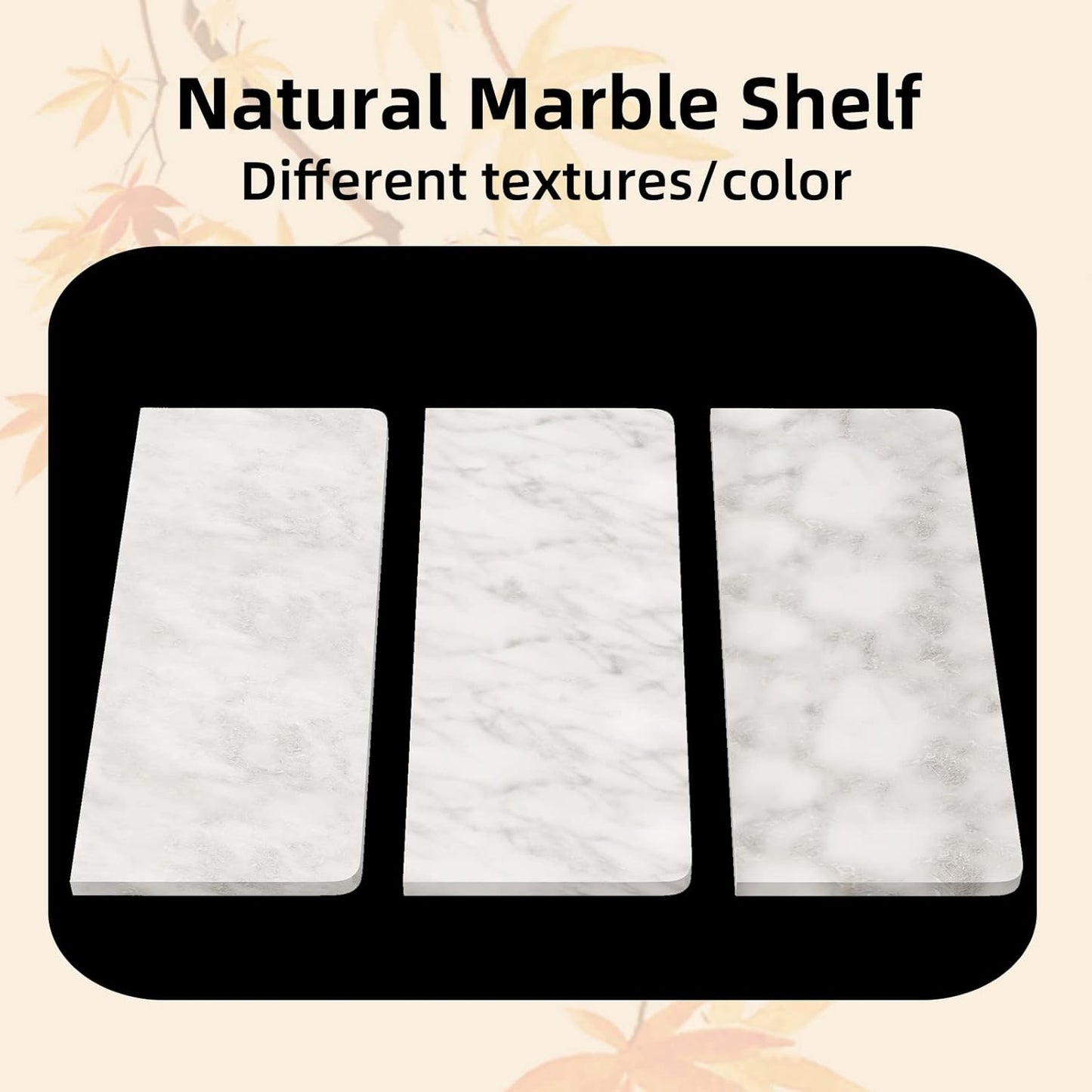 Brushed Gold Toilet Paper Holder with Shelf, New Upgrade Double Toilet Paper Holder with Storage, Marble Roll Toilet Paper Wall Mount for Bathroom Washroom