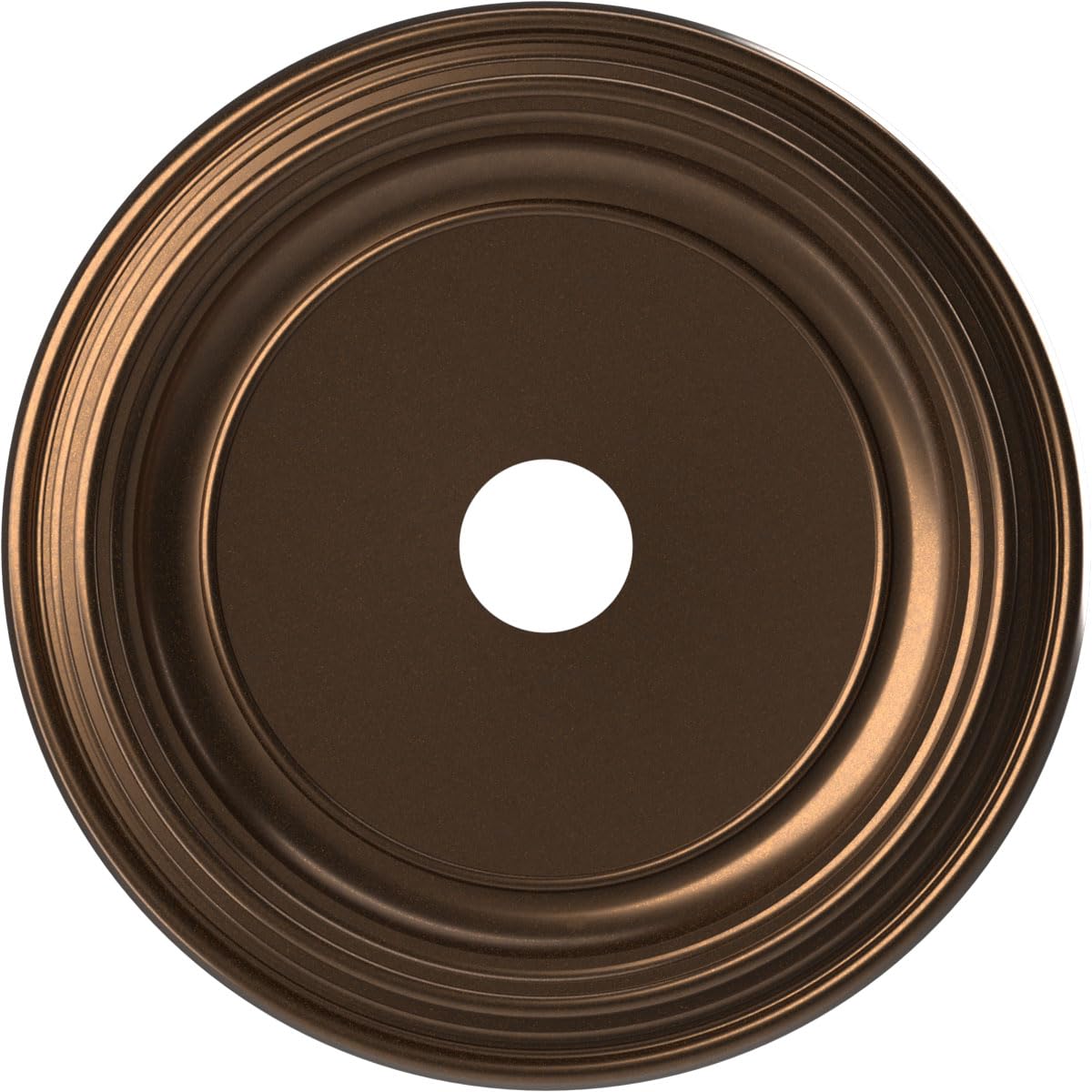 22Od X 3 1/2Id X 1 1/2P Traditional Thermoformed Pvc Ceiling Medallion (Fits Canopies Up To 13 1/2), Metallic Antique Brass