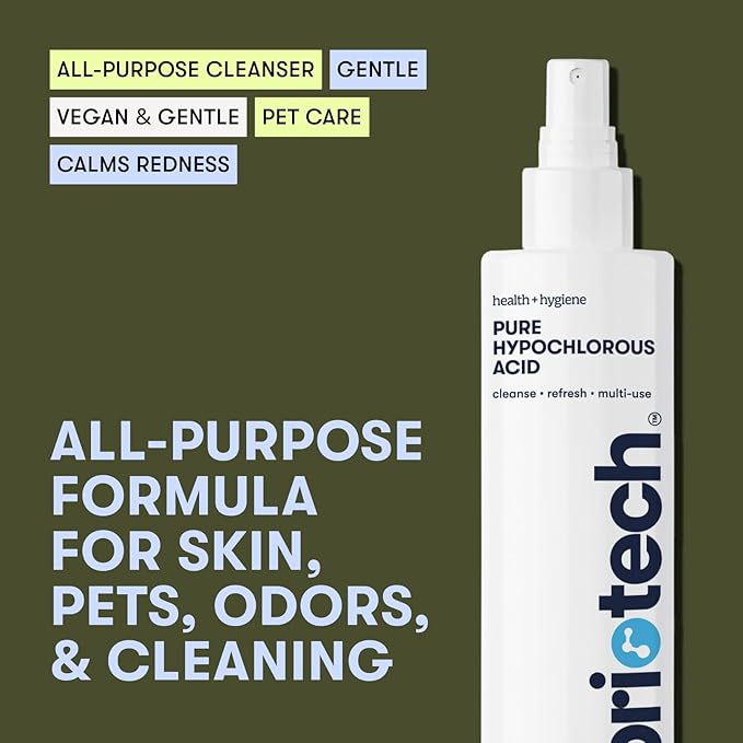 BRIOTECH Pure Hypochlorous Acid Cleanser, Original Premium HOCl Topical Solution, Multi-Purpose Cleaner, Family Approved & Pet Friendly, 1 Gallon Refill