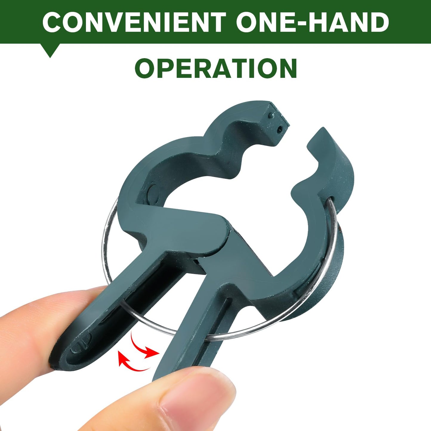 Iniscape A Plant Clamp Used for Climbing Plants,Horticultural Clip Used to Support Climbing of Flower Stems, Vines, Vegetables, and Tomatoes,Vine Clip for Garden Vine Training (Green, 60 small60 Big)