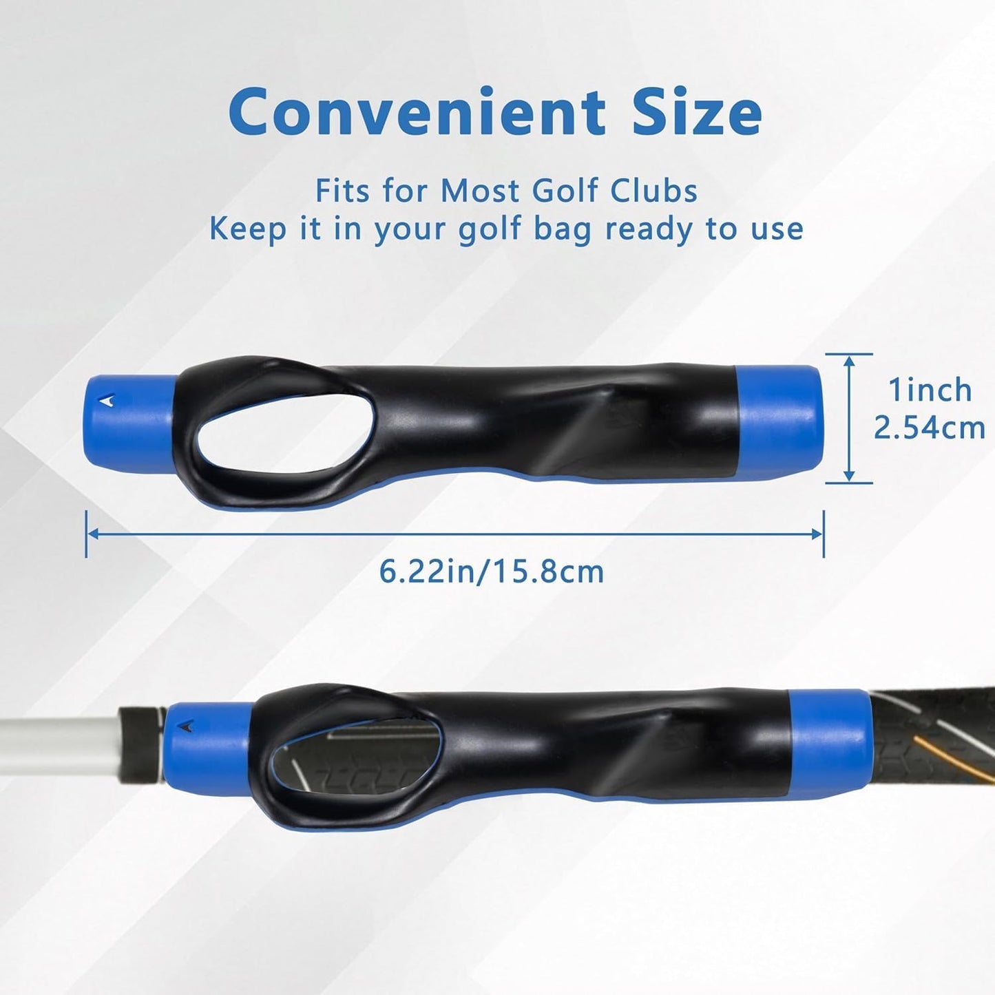 Golf Grip Trainer for Right Hand, Professional Training Aid to Perfect Your Swing Technique and Correct Hand Position, Fits All Standard Golf Clubs for Men and Women Players