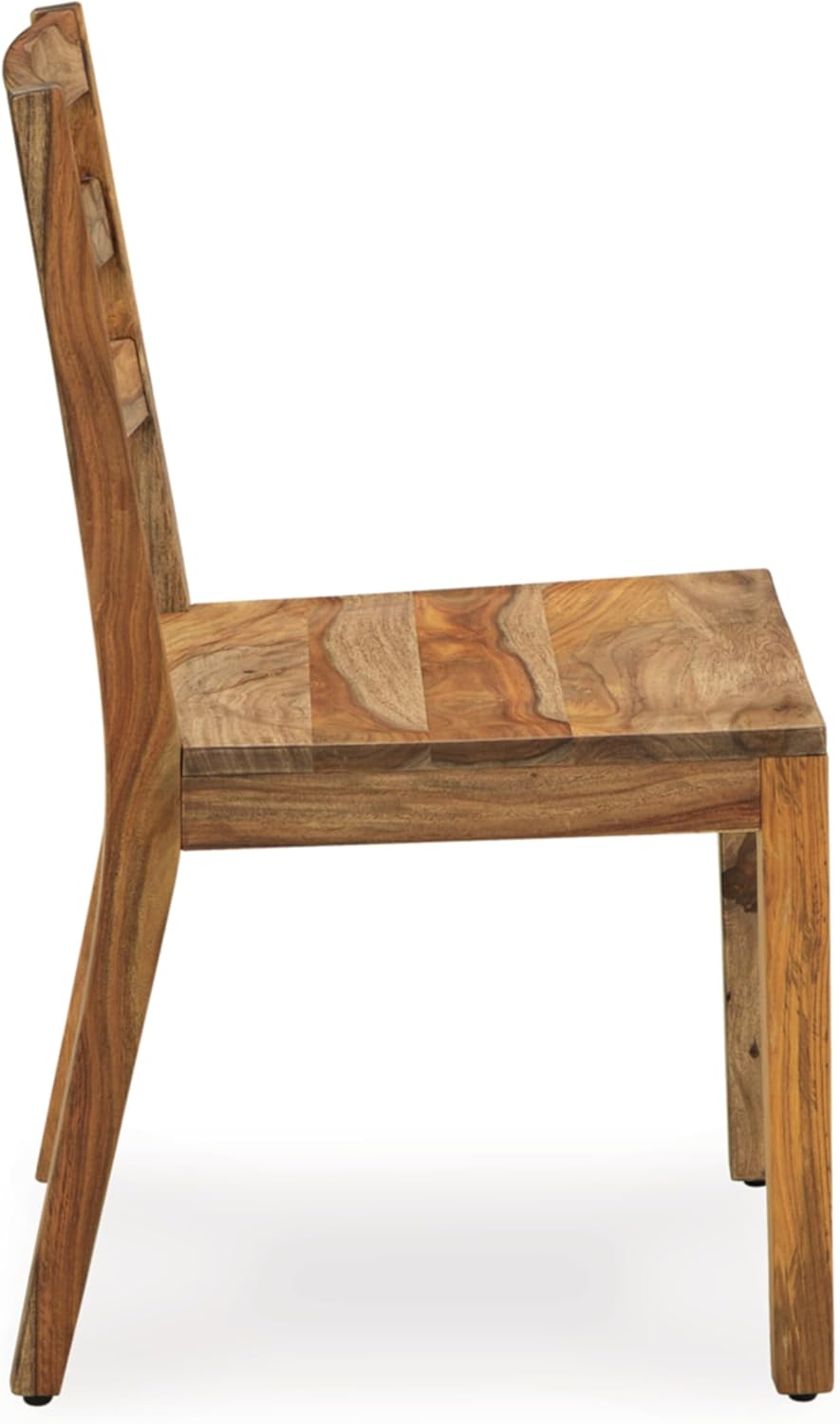 Signature Design by Ashley Dressonni Farmhouse Solid Wood Armless Dining Chair, Set of 2, Light Brown