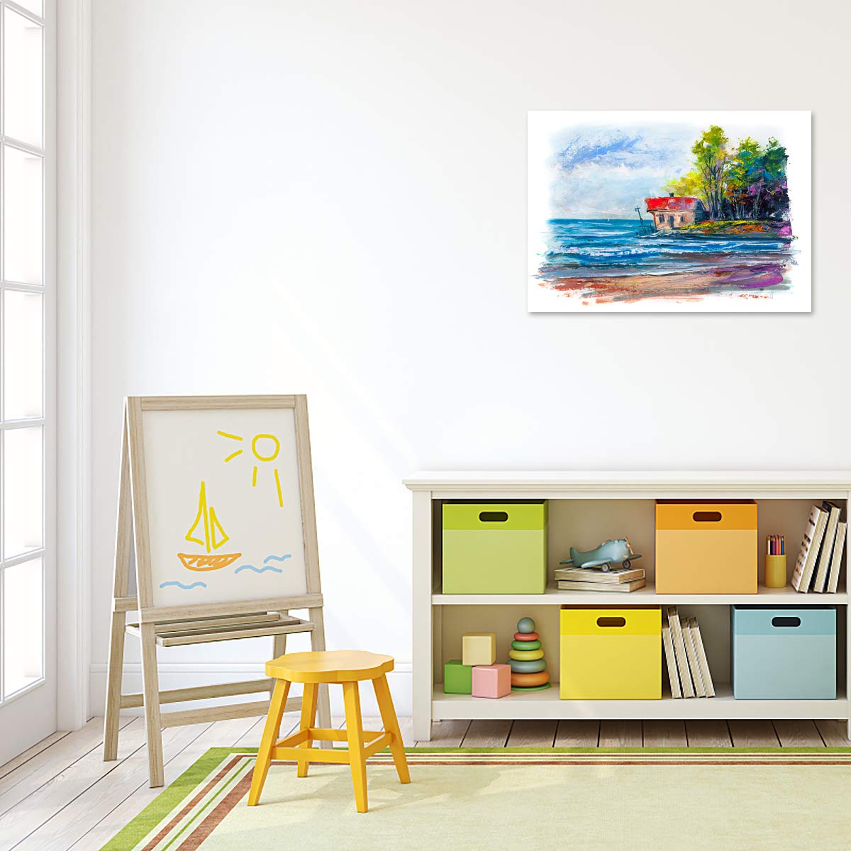 GOTIDEAL Canvases for Painting, 16x20 inch of 5 Pack, Professional Primed White Blank Flat Canvas Panels- 100% Cotton Artist Canvas Boards for Acrylics Painting, Oil Watercolor Tempera