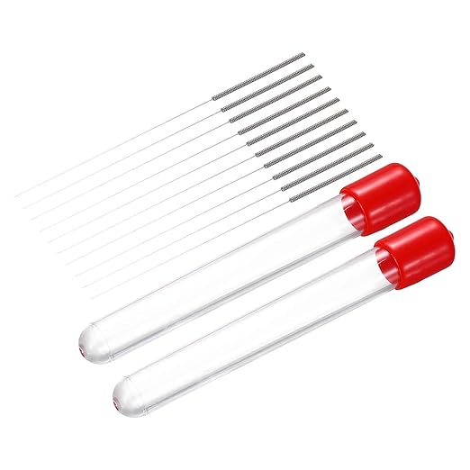 MECCANIXITY 10Pcs 3D Printer Nozzle Cleaning Kit Precision 0.35mm Stainless Steel Cleaner Needles for 3D Printer Clog Removal, Maintenance