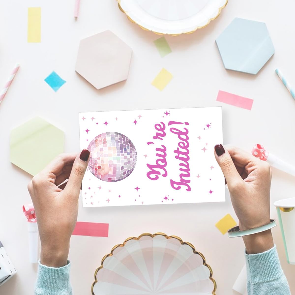 Girl Birthday Party Invitations Supplies with Envelopes Set of 20 In My Birthday Era Party Invites Fill in Blank, Double Sided