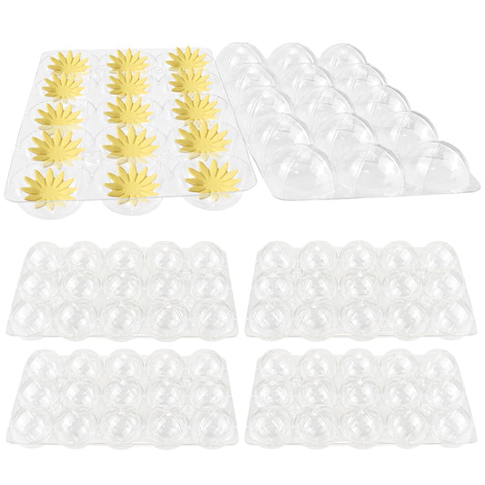LNQ LUNIQI 4 Sets Sugar Flower Drying Mold Drying Fondant Shaping Trays Creative Fondant Molds Candy Cake Mold for DIY Sugarcraft, Gum, Paste Chocolate