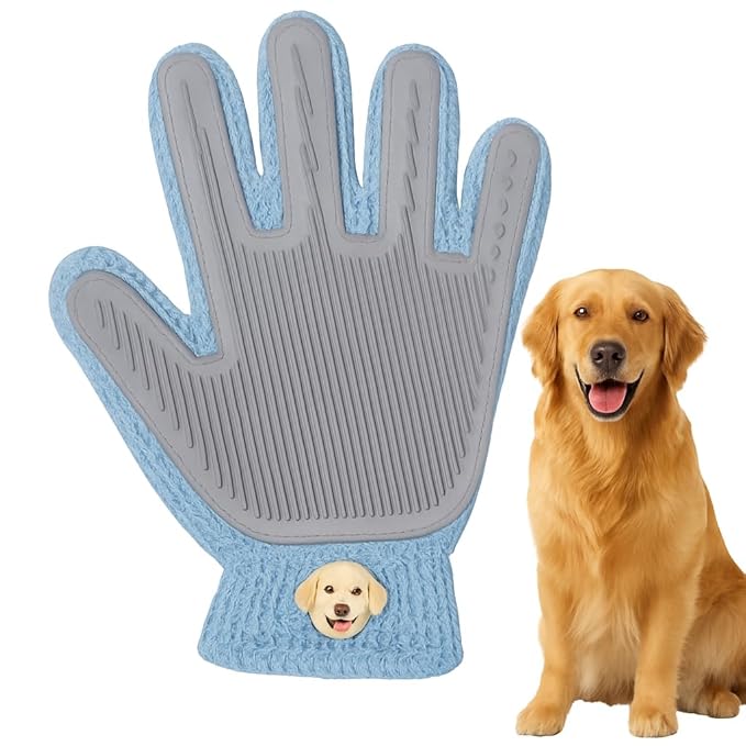 Pet Hair Removal Glove, for Dogs & Cats – Pet Hair Remover for Laundry, Static Electricity Cleaning Glove, Must-Have Dog Supplies & Cat Supplies for Home Grooming and Care